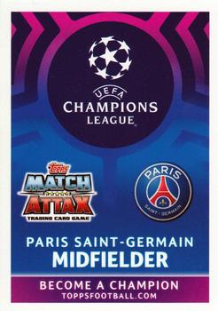 2019 Topps Match Attax UEFA Champions League Road To Madrid 19 #160 Adrien Rabiot Back
