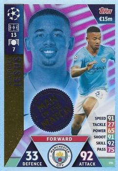 2019 Topps Match Attax UEFA Champions League Road To Madrid 19 #196 Gabriel Jesus Front