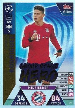 2019 Topps Match Attax UEFA Champions League Road To Madrid 19 #205 James Rodríguez Front