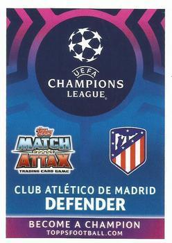 2019 Topps Match Attax UEFA Champions League Road To Madrid 19 #210 Diego Godin Back
