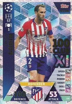 2019 Topps Match Attax UEFA Champions League Road To Madrid 19 #210 Diego Godin Front