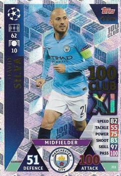 2019 Topps Match Attax UEFA Champions League Road To Madrid 19 #211 David Silva Front