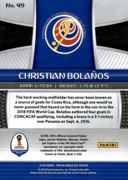 2018 Panini Prizm FIFA World Cup - Cyrillic #49 Christian Bolanos Back
