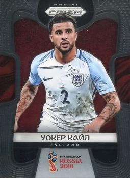 2018 Panini Prizm FIFA World Cup - Cyrillic #71 Kyle Walker Front