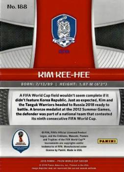 2018 Panini Prizm FIFA World Cup - Cyrillic #188 Kee-hee Kim Back