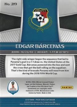 2018 Panini Prizm FIFA World Cup - Cyrillic #219 Edgar Barcenas Back