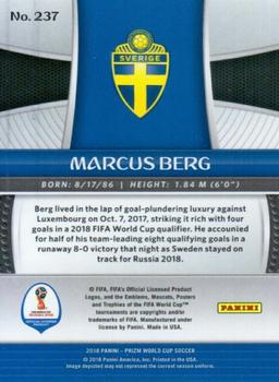 2018 Panini Prizm FIFA World Cup - Cyrillic #237 Marcus Berg Back