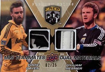 2012 Upper Deck MLS - MLS Teammates Dual Materials Premium Series #TM-CLB Will Hesmer / Eddie Gaven Front