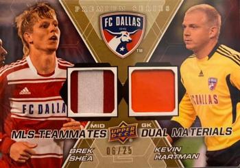 2012 Upper Deck MLS - MLS Teammates Dual Materials Premium Series #TM-DAL Kevin Hartman / Brek Shea Front