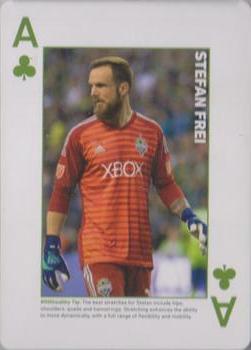 2018 CHI Franciscan Seattle Sounders FC Playing Cards #A♣ Stefan Frei Front