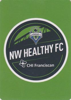 2018 CHI Franciscan Seattle Sounders FC Playing Cards #5♣ Nouhou Back