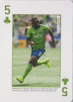 2018 CHI Franciscan Seattle Sounders FC Playing Cards #5♣ Nouhou Front