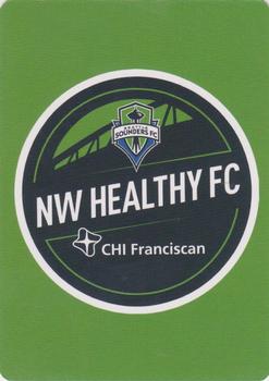 2018 CHI Franciscan Seattle Sounders FC Playing Cards #6♣ Osvaldo Alonso Back