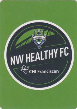 2018 CHI Franciscan Seattle Sounders FC Playing Cards #Q♣ 2016 MLS CUP Back