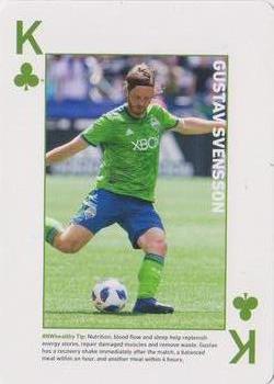 2018 CHI Franciscan Seattle Sounders FC Playing Cards #K♣ Gustav Svensson Front