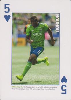 2018 CHI Franciscan Seattle Sounders FC Playing Cards #5♥ Nouhou Front