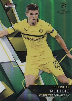 2018-19 Finest UEFA Champions League - Green Refractor #90 Christian Pulisic Front