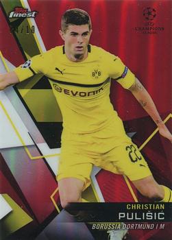 2018-19 Finest UEFA Champions League - Red Refractor #90 Christian Pulisic Front