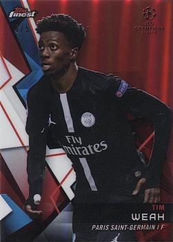 2018-19 Finest UEFA Champions League - Red Refractor #101 Tim Weah Front