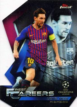 2018-19 Finest UEFA Champions League - Finest Careers Die Cut #LM-9 Lionel Messi Front