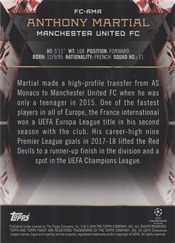 2018-19 Finest UEFA Champions League - Finest Cornerstones #FC-AMA Anthony Martial Back