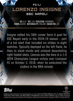 2018-19 Finest UEFA Champions League - Finest Cornerstones #FC-LI Lorenzo Insigne Back
