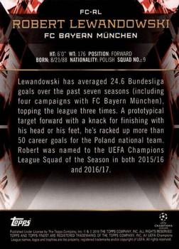 2018-19 Finest UEFA Champions League - Finest Cornerstones #FC-RL Robert Lewandowski Back