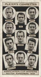 1930 Player's Association Cup Winners #50 Bolton Wanderers 1929 Front