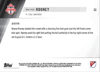 2019 Topps Now MLS #22 Wayne Rooney Back