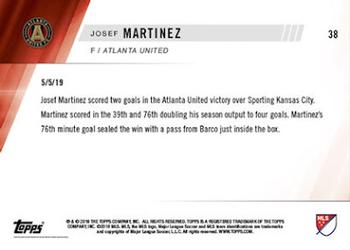 2019 Topps Now MLS #38 Josef Martinez Back