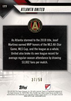2019 Topps MLS - Gold #177 Atlanta United Back