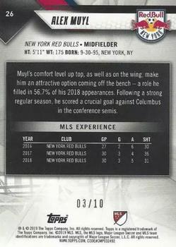 2019 Topps MLS - Red #26 Alex Muyl Back