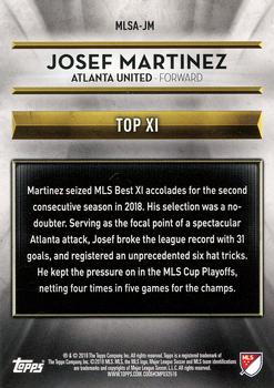 2019 Topps MLS - 2018 MLS Award Winners #MLSA-JM Josef Martinez Back