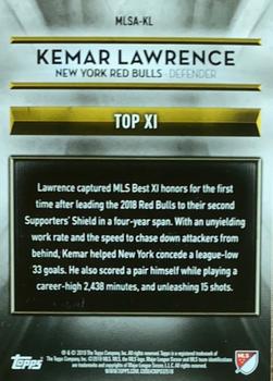 2019 Topps MLS - 2018 MLS Award Winners #MLSA-KL Kemar Lawrence Back