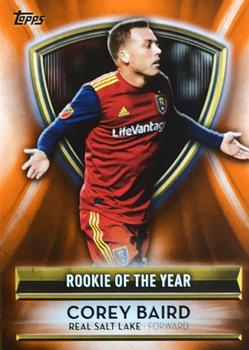 2019 Topps MLS - 2018 MLS Award Winners Orange #MLSA-CB Corey Baird Front