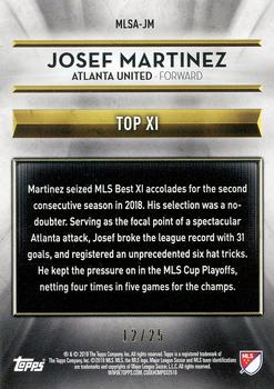 2019 Topps MLS - 2018 MLS Award Winners Orange #MLSA-JM Josef Martinez Back