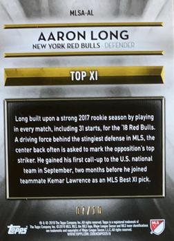 2019 Topps MLS - 2018 MLS Award Winners Red #MLSA-AL Aaron Long Back