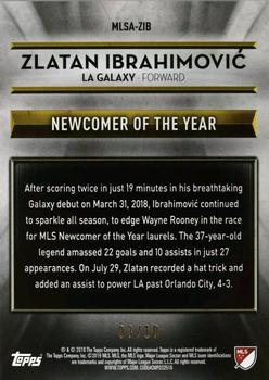 2019 Topps MLS - 2018 MLS Award Winners Red #MLSA-ZIB Zlatan Ibrahimović Back