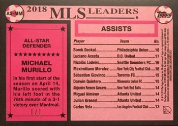 2019 Topps MLS - All-Stars Black #AS-MM Michael Murillo Back