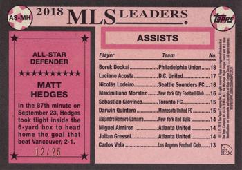 2019 Topps MLS - All-Stars Orange #AS-MH Matt Hedges Back