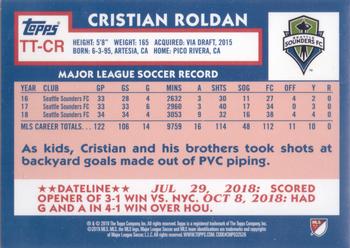 2019 Topps MLS - Throwback Topps #TT-CR Cristian Roldan Back