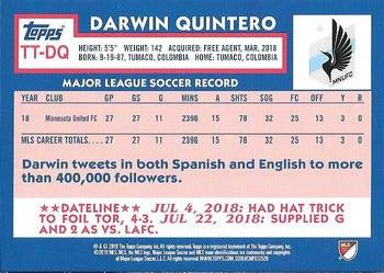 2019 Topps MLS - Throwback Topps #TT-DQ Darwin Quintero Back