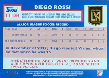 2019 Topps MLS - Throwback Topps Orange #TT-DR Diego Rossi Back