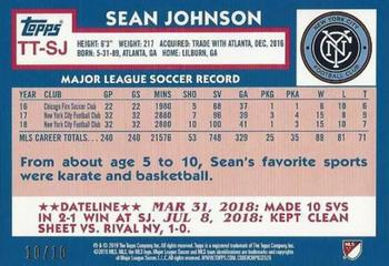 2019 Topps MLS - Throwback Topps Red #TT-SJ Sean Johnson Back