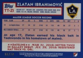 2019 Topps MLS - Throwback Topps Red #TT-ZI Zlatan Ibrahimović Back