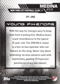 2019 Topps MLS - Young Phenoms #YP-JME Jesus Medina Back