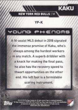 2019 Topps MLS - Young Phenoms #YP-K Kaku Back