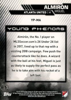 2019 Topps MLS - Young Phenoms #YP-MA Miguel Almirón Back