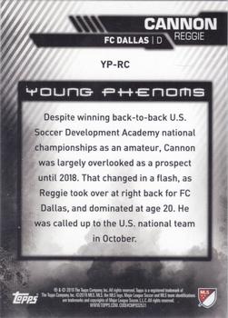 2019 Topps MLS - Young Phenoms #YP-RC Reggie Cannon Back