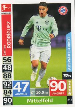 2018-19 Topps Match Attax Bundesliga Extra #619 James Rodriguez Front